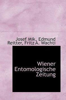 Paperback Wiener Entomologische Zeitung Book
