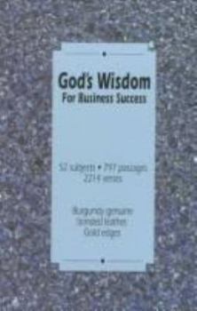 Hardcover God's Wisdom for Business Success Book