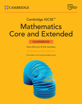 Cambridge IGCSE™ Mathematics Core and Extended Coursebook with Digital Version and Cambridge Online Mathematics (2 Years' Access) (Cambridge International IGCSE)