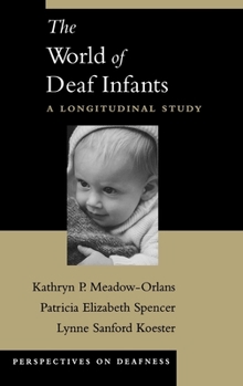 Hardcover The World of Deaf Infants: A Longitudinal Study Book