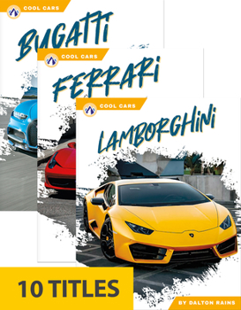 Paperback Cool Cars (Set of 10) Book