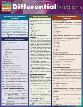 Cards Differential Equations Book