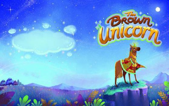 Paperback The Brown Unicorn Coloring Book