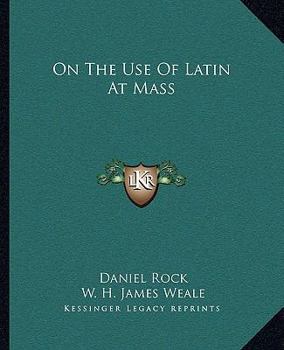 Paperback On The Use Of Latin At Mass Book