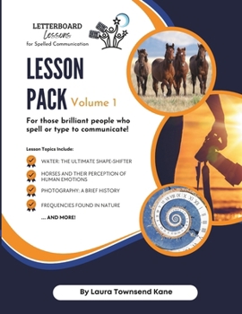 Paperback Letterboard Lessons for Spelled Communication: Lesson Pack Volume 1 Book
