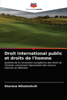 Paperback Droit international public et droits de l'homme [French] Book