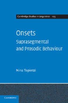 Paperback Onsets: Suprasegmental and Prosodic Behaviour Book