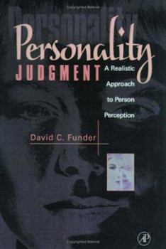 Hardcover Personality Judgment: A Realistic Approach to Person Perception Book
