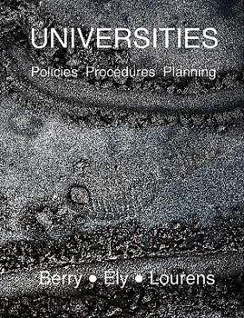 Paperback Universities: Policies, Procedures and Planning Book