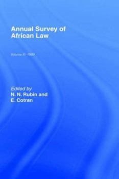 Hardcover Annual Survey of African Law Cb: Volume Three: 1969 Book