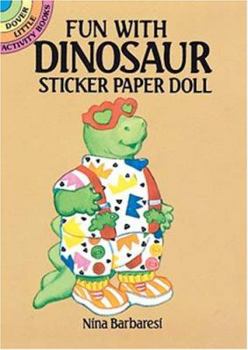 Paperback Fun with Dinosaur Sticker Paper Doll Book