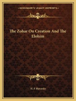 Paperback The Zohar On Creation And The Elohim Book