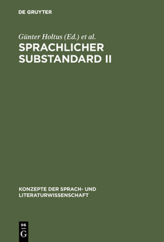 Hardcover Sprachlicher Substandard II [German] Book
