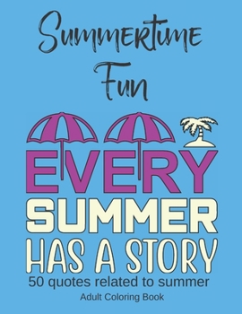 Paperback Summertime Fun, Adult Coloring Book