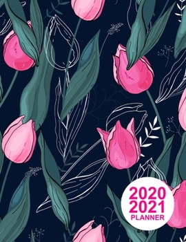 2020 2021 Planner: Cute Daily, Weekly and Monthly Planner 2 Years | Agenda Schedule Organizer Logbook and Personal Journal Diary | 24 Months Calendar ... Book | Cover Design Code DT 00102993