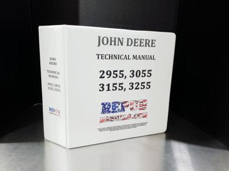 Ring-bound 2955 John Deere Technical Service Shop Repair Manual Book