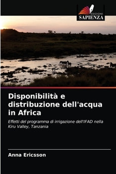 Paperback Disponibilità e distribuzione dell'acqua in Africa [Italian] Book