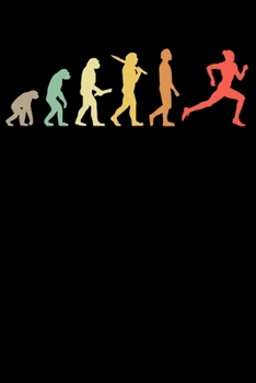 Läufer Notizbuch: A5 Liniert 108 Seiten - Retro Laufen Evolution Notizheft - Geschenk für Läufer & Jogger (German Edition)
