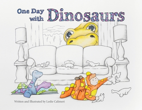 Paperback One Day with Dinosaurs Book