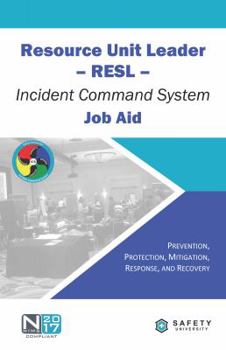 Spiral-bound Resource Unit Leader Job Aid - Incident Command System Book