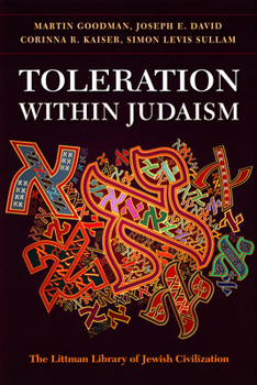 Hardcover Toleration Within Judaism Book