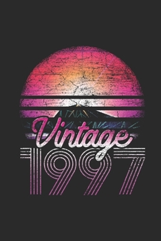 Vintage 1997: Blank Lined Notebook (6 x 9 - 120 pages) Birthday Themed Notebook for Daily Journal, Diary, and Gift