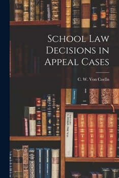 Paperback School Law Decisions in Appeal Cases Book