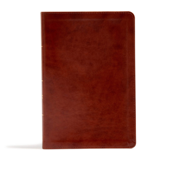 Imitation Leather CSB Large Print Ultrathin Reference Bible, British Tan Leathertouch, Black Letter Edition [Large Print] Book
