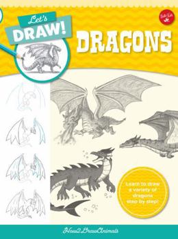 Hardcover Let's Draw Dragons Book