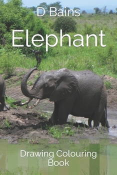 Paperback Elephant: Drawing Colouring Book