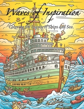 Paperback Waves of Inspiration: Coloring the Legacy of Ships and Sea. Book