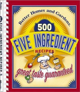 Spiral-bound 500 Five-Ingredient Recipes Book