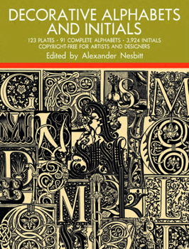 Paperback Decorative Alphabets and Initials Book