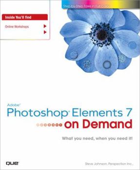 Paperback Adobe Photoshop Elements 7 on Demand Book