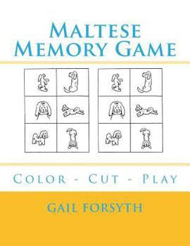 Paperback Maltese Memory Game: Color - Cut - Play Book
