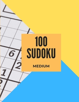 Paperback 100 sudoku Medium: Difficult Sudoku Puzzle book for adult - 8,5 in X 11 in - Large Print - Answer key included [Large Print] Book