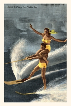 Paperback Vintage Journal Water Skiers, Florida Book