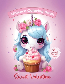 Paperback Unicorn Coloring Book: Sweet Valentine: Valentine's Day Coloring Book