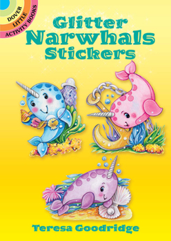 Paperback Glitter Narwhals Stickers Book