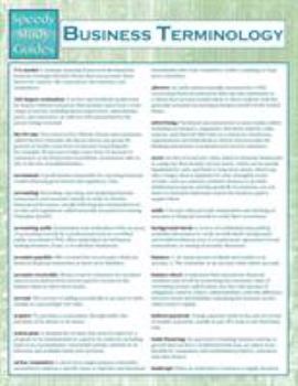Paperback Business Terminology (Speedy Study Guides) Book