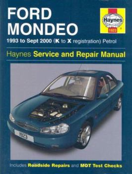 Hardcover Ford Mondeo Service and Repair Manual: 1993 to Sept 2000 (K to X Reg) Book