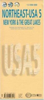 Map Laminated New York & Great Lakes Map by Borch (English Edition) Book