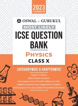 Paperback Oswal - Gurukul Physics Most Likely Question Bank: ICSE Class 10 For 2023 Exam Book