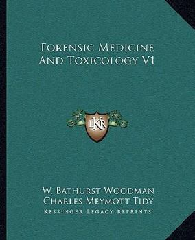 Paperback Forensic Medicine And Toxicology V1 Book