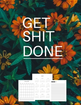 Get Shit Done: 2020-2024 Five Year Planner | Monthly Birthday List, 5 Year Appointment Calendar Goal Organizer Planner 60 month calendar..