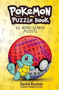 Paperback Pokemon Puzzle Book - 62 Word Search Puzzles Book