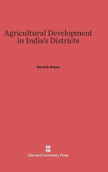 Hardcover Agricultural Development in India's Districts Book