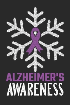 Alzheimer's Awareness: Christmas Snowfall College Ruled Alzheimer's Awareness Journal, Diary, Notebook 6 x 9 inches with 100 Pages