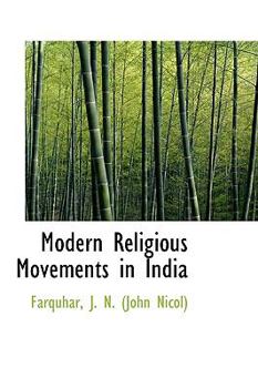 Hardcover Modern Religious Movements in India Book