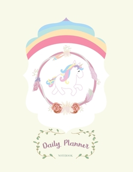 Daily planner book: Daily planner Notebook with Cute Cartoon cover Extra large (8.5 x 11) inches, 110 pages, Daily planner notebook